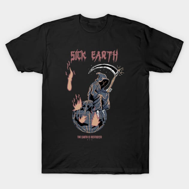 Grim reaper || Sick Earth T-Shirt by Beben10